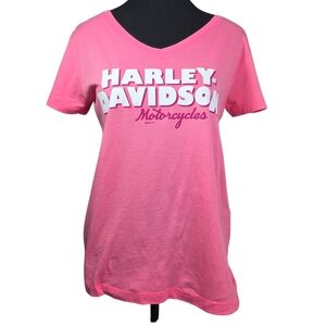 Harley-Davidson Pink Women's Logo Top Size L